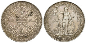GRAN BRETAGNA. Trade dollar 1901. Ag (26,91 g). Contromarche. BB