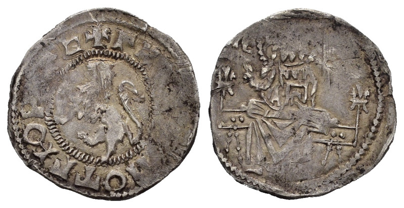 SERBIA. Rascia. George Branković (1402-1456). Dinar. Ag 0,74 g. D/IC - XC; Crist...