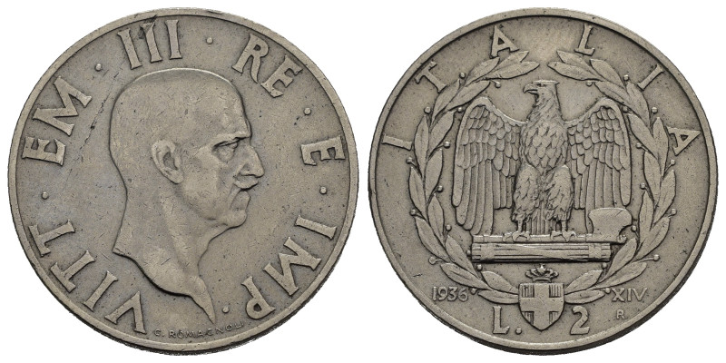 Regno d'Italia. Vittorio Emanuele III (1900-1943). 2 Lire 1936 "Impero". Ni. BB