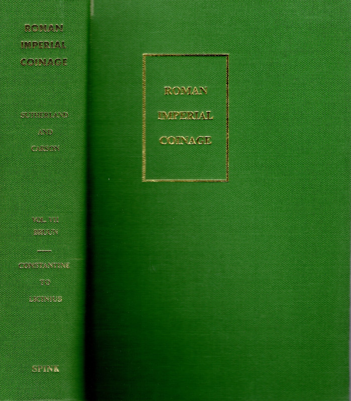 SUTHERLAND C.H.V. - CARSON R.A.G. - BRUUN P.M. Roman Imperial Coins. London, 197...