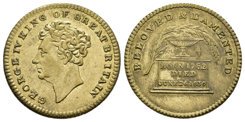 Medaglie Estere. Gran Bretagna. Giorgio IV. Medaglia 1830 commemorativa per la s...