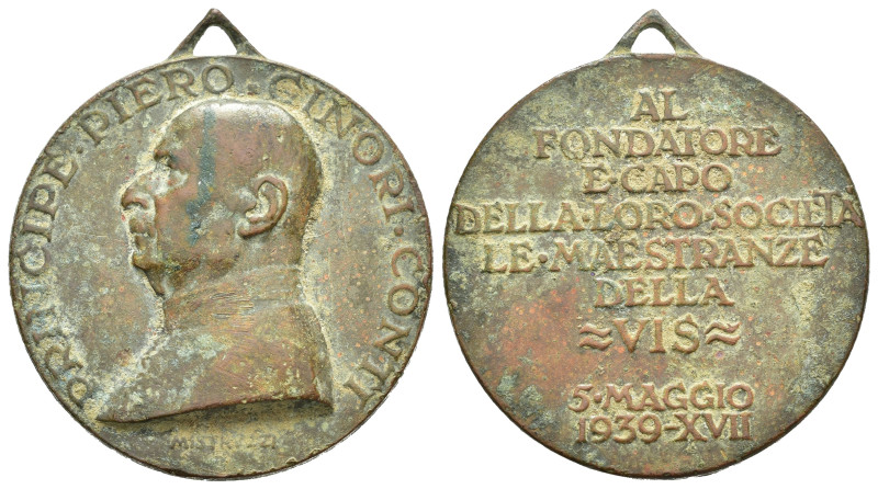 Medaglie Italiane. Medaglia Principe Piero Ginori Conti - 5 maggio 1939 anno XVI...