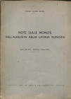 ULRICH - BANSA O. - Note sulle monete dell' Augusta Aelia Licinia Eudoxia. Roma, 1935. pp. 25-31, con illustrazioni nel testo. brossura editoriale, bu...