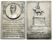 Vizekönigreich Río de la Plata
José Francisco de San Martín y Matorras Silber Plakette / Silver plaque 1913. 34.0 x 52.0 mm. Einweihung des Denkmals ...