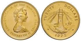 Elizabeth II., seit 1952 20 Dollars 1972 22.0 mm. Gold 0.917. Friedberg 10. 6.46 g. Vorzüglich / Extremely fine.