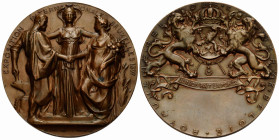 Brüssel
 Bronzemedaille / Bronze medal 1897. 70.0 mm. Cu. Weltaustellung / World Expo. Legend: EXPOSITION INTERNATIONAL BRUXELLES 1897. Rv. Löwen hal...