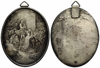 Flandern, Grafschaft
Philipp IV. 1621-1665 Silbermedaille / Silver medal o.J. / ND. 48.0 x 67.0 mm Stich eines Teils des Gemäldes "Kermesse Flamande"...