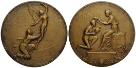 Republik, seit 1889 Messingmedaille / Brass medal 1923. 75.0 mm. Weltausstellung und 100 Jahre Unabhängigkeit Brasiliens von Portugal / Independence C...