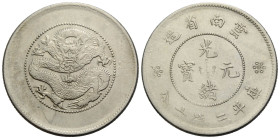 Kaiserreich / Empire
Yunnan Provinz 50 Cents 1911. 33.0 mm. Silber / Silver. 0.500. 13.20 g. Sehr schön + / very fine +.