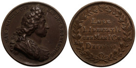 Bayern / Bavaria Lot
Maximilian II. Emanuel, 1679-1726 Bronzemedaille / Bronze medal o.J. / ND. (1703). auf die Siege des Kurfürsten, Brustbild nach ...