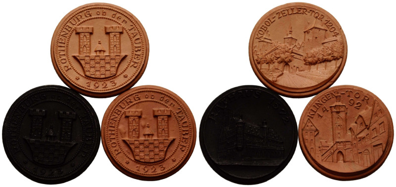 Bayern / Bavaria Lot
 Porzellan Nachbildungen 1923. ( ca. 40.0 mm. 10 g. ) in v...