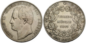 Hessen-Darmstadt, Landgrafschaft, ab 1806 Grossherzogtum
Ludwig II. 1830-1848 Doppelter Vereinstaler 1841 Darmstadt. 41.0 mm. Silber / Silver 0.900 2...