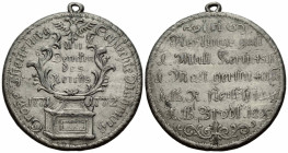 Sachsen / Saxony
Friedrich III. 1732-1772 Zinnmedaille / Pewter medal 1772. 43.0 mm. auf die Teuerung und Hungersnot / on the inflation and famine 17...