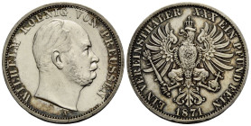 Kaiserreich / Empire Preussen, Königreich
Wilhelm I. 1861-1888 Taler 1871 A, Berlin. 32.8 mm. Silber / Silver 0.900 1 Vereinsthaler - William I. KM 4...