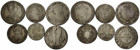 Königreich und Republik / Kingdom and Republic
Louis XIV. 1643-1715 Diverse Münzen / Various coins 1653 / 1713 / 1786 / 1791 / 1792 / 1793. Silber / ...