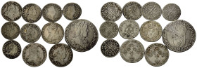 Königreich und Republik / Kingdom and Republic
Louis XIV. 1643-1715 Diverse Münzen / Various coins 1693 / 1694/5? / 1653 / 1702 / 1703 / 1704 /1705 /...