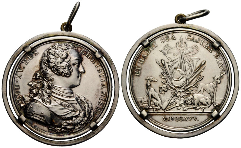 Königreich und Republik / Kingdom and Republic
Louis XV. 1715-1774 Silbermedail...