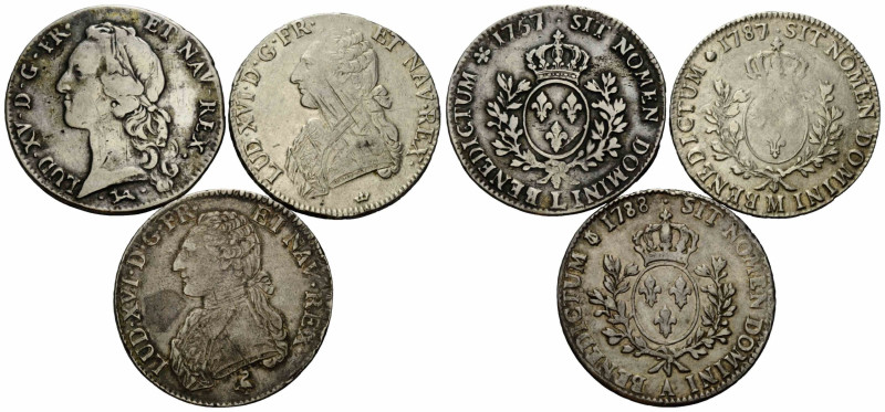 Königreich und Republik / Kingdom and Republic
Louis XV. 1715-1774 Ecu d'argent...