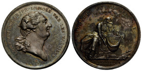 Königreich und Republik / Kingdom and Republic
Constitution, 1791-1793 Silbermedaille / Silver medal 1793. 30.0 mm. Auf die Hinrichtung Ludwigs XVI. ...