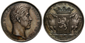 Königreich und Republik / Kingdom and Republic
Charles X. 1824-1830 Silbermedaille / Silver medal 1827. 27.5 mm. Besuch vom König in Valenciennes / v...