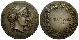 Medaillen / Medals
 Silbermedaille / Silver medal 1907. 40.58 mm. Société Nationale d'Encouragement à l'Agriculture, PAIX ET TRAVAIL; Preismedaille d...