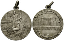 Königreich / Kingdom
Vittorio Emanuele III. 1900-1946 Silbermedaille / Silver medal 1914. S. Johnson. 32.0 mm. Auf die Int. Ausstellung in Genua / In...