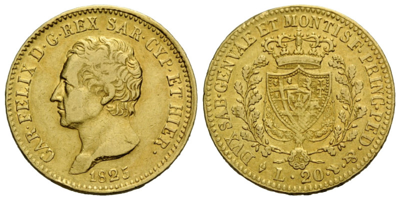 Savoyen / Sardinien / House of Savoy / Sardinia
Carlo Felice, 1821-1831 20 Lire...