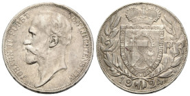 Johann II. 1858-1929 2 Franken 1924. 27.0 mm. Silber / Silver. HMZ 2-1380a. 10.00 g. Vorzüglich / Extremely fine.