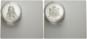 Hans Adam II. 1989- 10 Franken 2019 B. H. Mayer Kunstprageanstalt, Karlsfeld, Germany. 38.61 mm. 2 oz. Silber / Silver 0.999. 300 Jahre Fürstentum Lie...