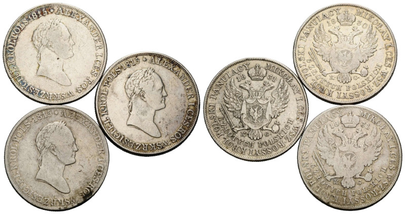 Nikolaus I. 1825-1855 5 Zlotych 1830 / 1831. 31.0 mm. Silber / Silver 0.868 5 Zl...