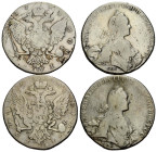 Kaiserreich und Föderation / Russian Empire and Federation
Katharina II. 1762-1796 Rubel 1768. Saint Petersburg Mint. 37.0 mm. Silber / Silver 0.750,...