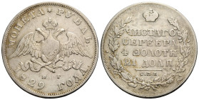Kaiserreich und Föderation / Russian Empire and Federation
Nikolaus I. 1825-1855 1 Rubel 1829 Saint Petersburg Mint. 35.5 mm. Silber / Silver 0.868, ...