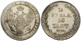 Kaiserreich und Föderation / Russian Empire and Federation
Nikolaus I. 1825-1855 1 1/2 Rubel (10 Zlotych) 1835 Saint Petersburg Mint. 40.0 mm. Silber...