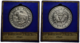 Bern / Berne Stadt und Kanton / City and canton
 Sechszehnerpfennig (Museum Kopie) o.J. / ND. (1741). 24.50 g. 44.0 mm. Museum Kopie, Zinn/Blei Legie...