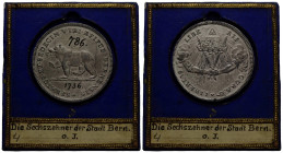 Bern / Berne Stadt und Kanton / City and canton
 Sechszehnerpfennig (Museum Kopie) o.J. / ND. (1736). 57.90 g.42.8 mm. Blei/Zinn Legierung. Museum le...