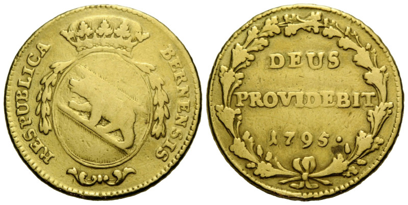 Bern / Berne Stadt und Kanton / City and canton
 Doppelduplone 1795. 28.0 mm. G...