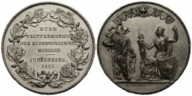 Bern / Berne
 Zinnmedaille / Tin medal 1853. 40.2 mm. Auf die 500-Jahrfeier der Aufnahme Berns in den Bund / 500th anniversary of Bern's admission to...