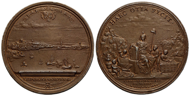 Genf / Geneva / Genève Stadt und Kanton
 Kupfer- und Zinnmedaille / Copper and ...