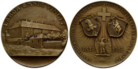 Jura
 Bronze Medaille / Bronze medal 1912. 40.0 mm. Hundertjahrfeier des Collège de Delemont / Centenary of the Collège de Delemont. LABOR OMNIA VINC...