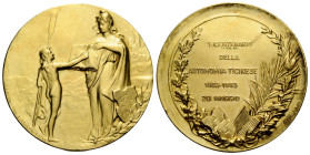 Tessin/Ticino
 Goldmedaille / Gold medal 1903. 32.0 mm. 100 Jahrfeier der Unabhängigkeit des Tessin / 100th anniversary of the independence of Ticino...