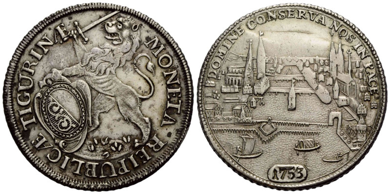 Zürich Stadt und Kanton / City and canton
 Taler 1753. 40.0s mm. Silber / Silve...