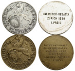 Zürich
 Medaillen / Medals 1956 / 1929. 1. 40.2 mm. Zürich Internat. Regatta Zürich. Int. Ruder-Regatta Zürich 1956 1. Preis. 2. Messingmedaille / Br...
