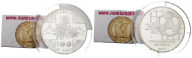 Eidgenossenschaft / Confederation Gedenkmünzen / Commemorative coins
 20 Franken 2004 Bern / Berne. 33.0 mm. Silber / Silver 0.835. FIFA CENTENNIAL /...