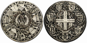 Eidgenossenschaft / Confederation
 Patenpfennig o.J. / ND. 70.0 mm. Versilberte Kupfergussmedaille / Silver plated copper casting medal. Späterer Gus...