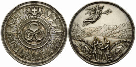 Medaillen / Medals Schweiz. Eidgenossenschaft / Swiss Confederation
 Silbermedaille / Silver medal 1891. 50.0 mm. auf die 600-Jahrfeier des Bundes de...