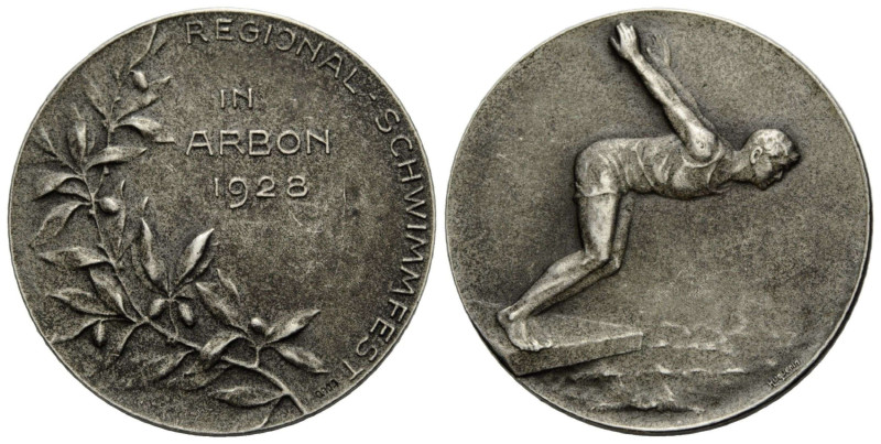 Medaillen / Medals Thurgau
 Silbermedaille / Silver medal 1928. 30.0 mm. REGION...