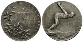 Medaillen / Medals Thurgau
 Silbermedaille / Silver medal 1928. 30.0 mm. REGIONAL-SCHWIMMFEST / IN ARBON. Regional swimming Festival in Arbon. Stempe...