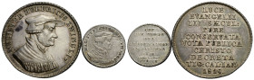 Medaillen / Medals Zürich
 Silbermedaille / Silver medal 1819. 37.0 mm. 22.3 g. & Dukat 20.0 mm. 3.2 g. Huldrych Zwingli. Auf die 300 Jahr-Feier der ...