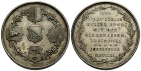 Medaillen / Medals Zürich
 Silbermedaille / Silver medal 1851. 40.0 mm. Auf die 500-Jahr-Feier des Eintritts in den Bund / To the jubilee celebration...