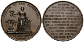 Medaillen / Medals
 Bronzemedaille / Bronze medal 1847. 60.0 mm. Verdienstmedaille der Stadt Genf für Baron de Grenus. Medal of Merit of the City of ...